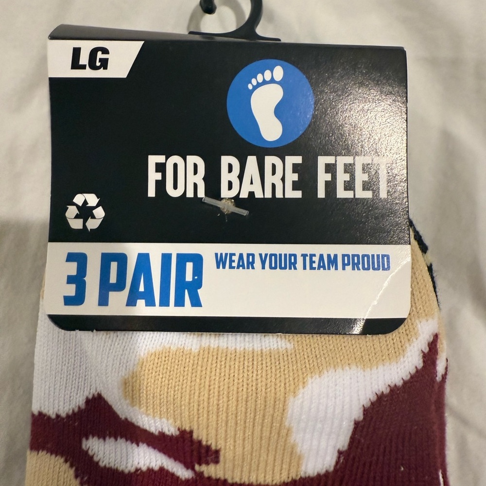 For Bare Feet Men's or women’s  Socks - Florida State University